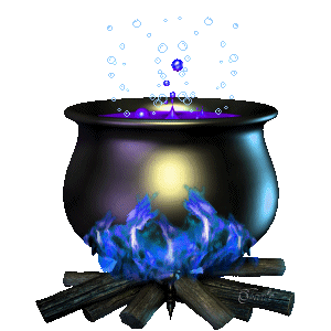 Boiling cauldron