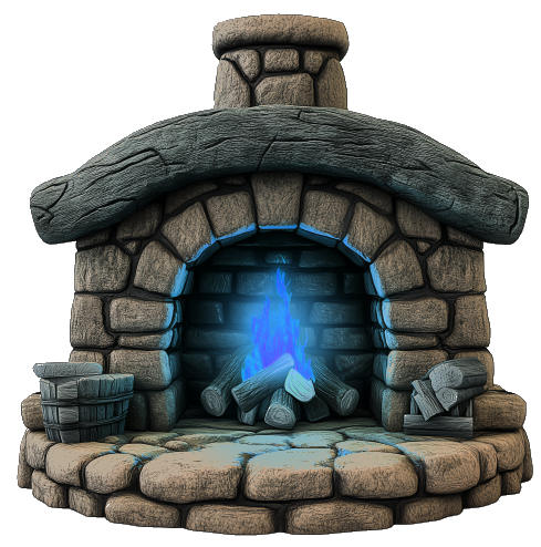 A fireplace