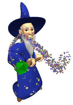 Wizard casting a spell